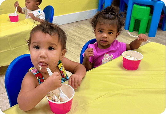 Children eating